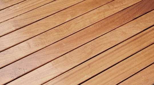 Tarima Exterior de Madera Maciza Lisa