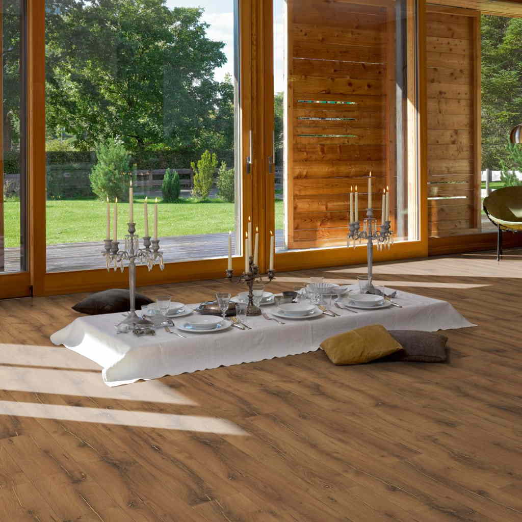 Roble Artdéco Vainilla - Laminado Parador Classic 1050 ambiente salón