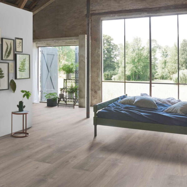 Roble Valere Gris Perla XXL/AC5 - Laminado Parador TrendTime 6 ambiente dormitorio