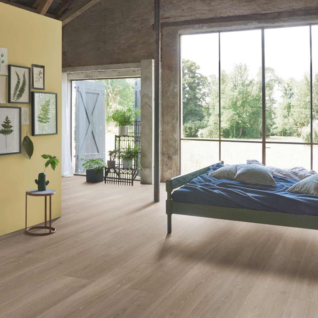 Roble Skyline Gris Perla XXL/AC5 - Laminado Parador TrendTime 6 ambiente dormitorio