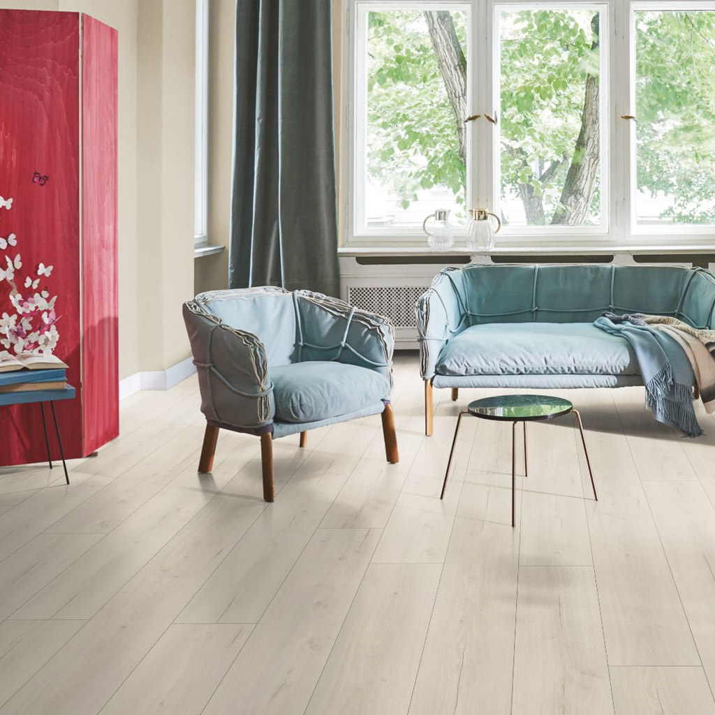 Roble Loft Blanco XXL/AC5 - Laminado Parador TrendTime 6 ambiente salón
