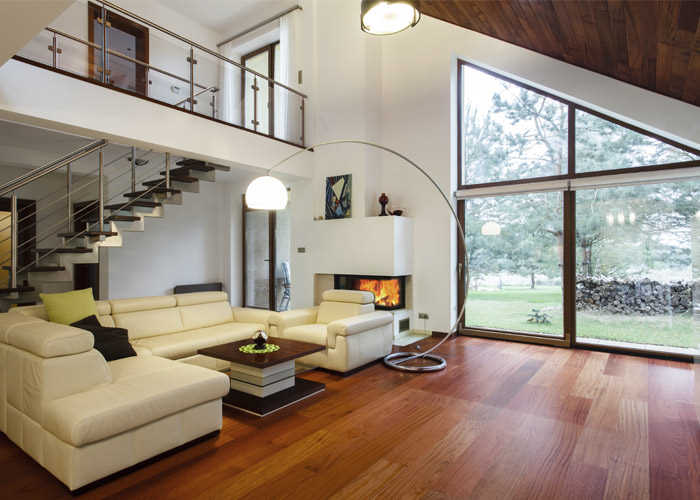 Ventaja suelo de madera estética y belleza