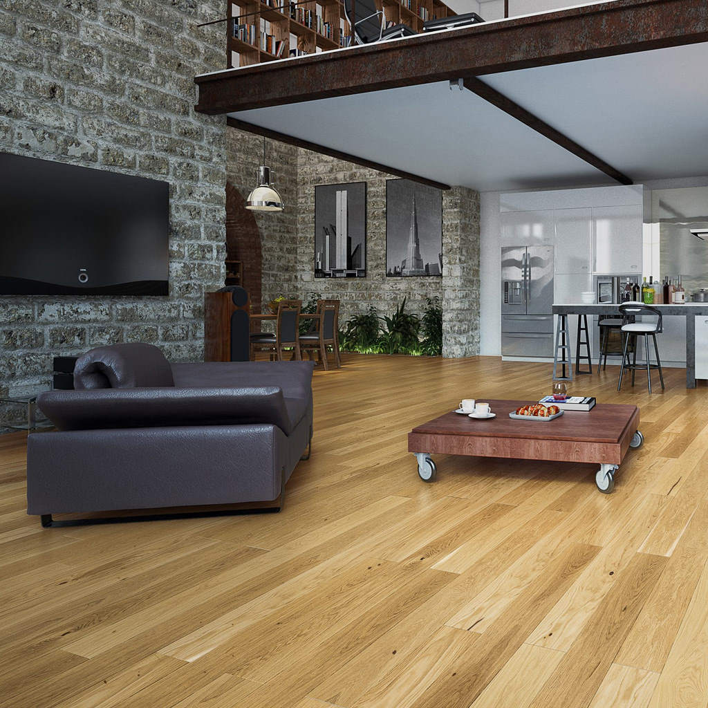 Roble Pure Barniz Mate con Microbisel - Madera Multicapa TDA Project - Ambiente Salón