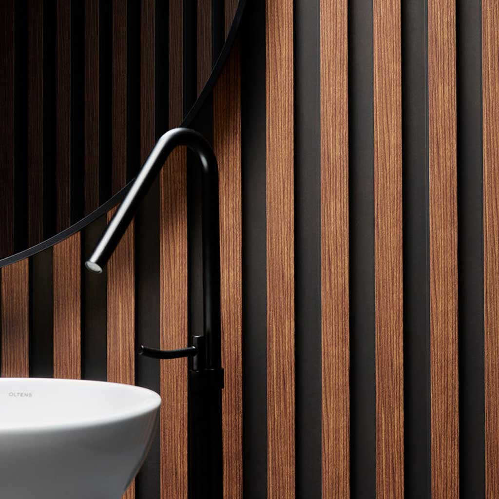 Panel Mocca Wood 2 canales - Panel Alistonado Linerio L-Line - Ambiente 2