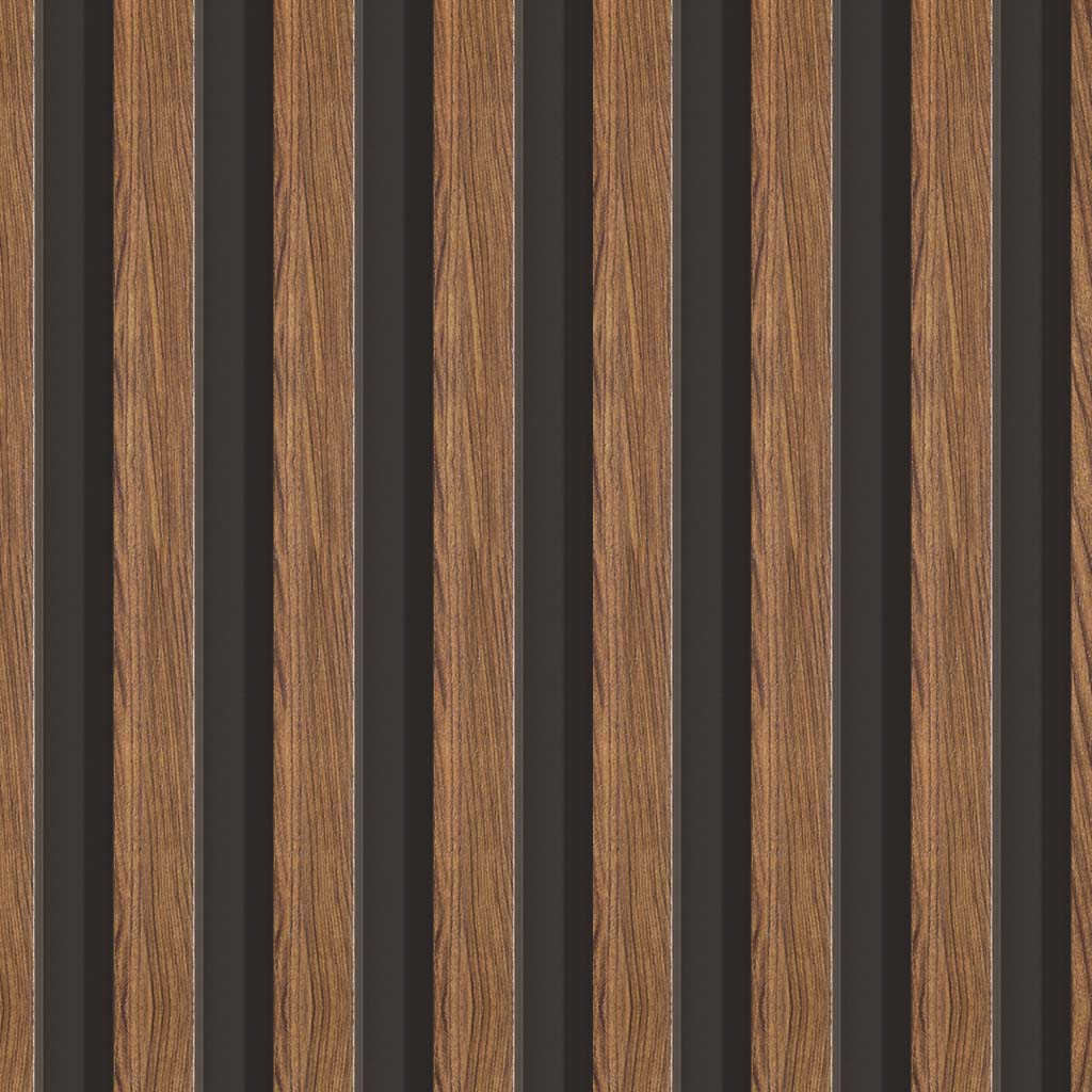 Panel Mocca Wood 2 canales - Panel Alistonado Linerio L-Line