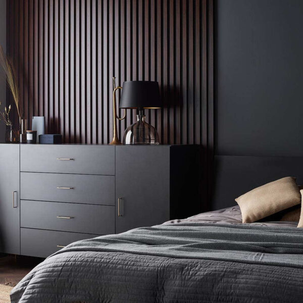 Panel Chocolate Wood 3 canales - Panel Alistonado Linerio M-Line - Ambiente 2