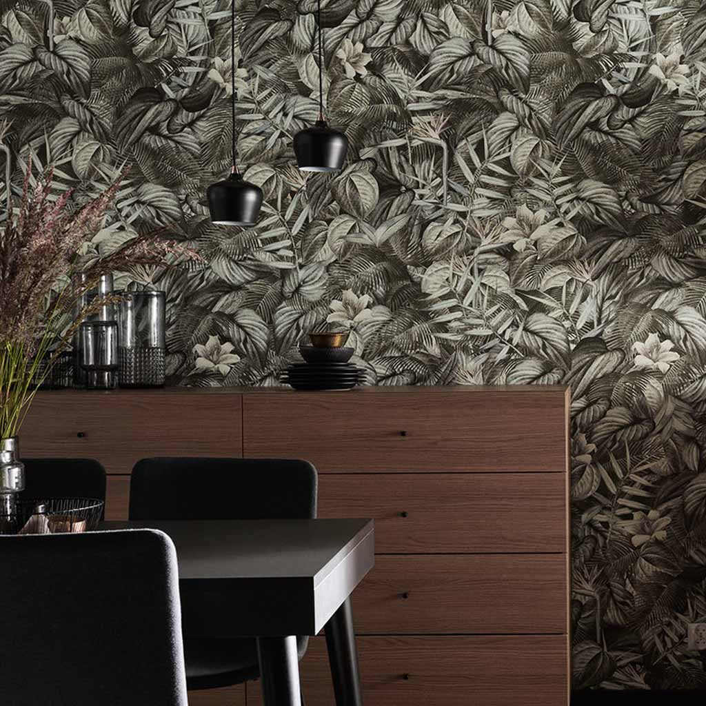 Panel Floral Jungle Leaves - Panel Decorativo Kerradeco Floral - Ambiente 1