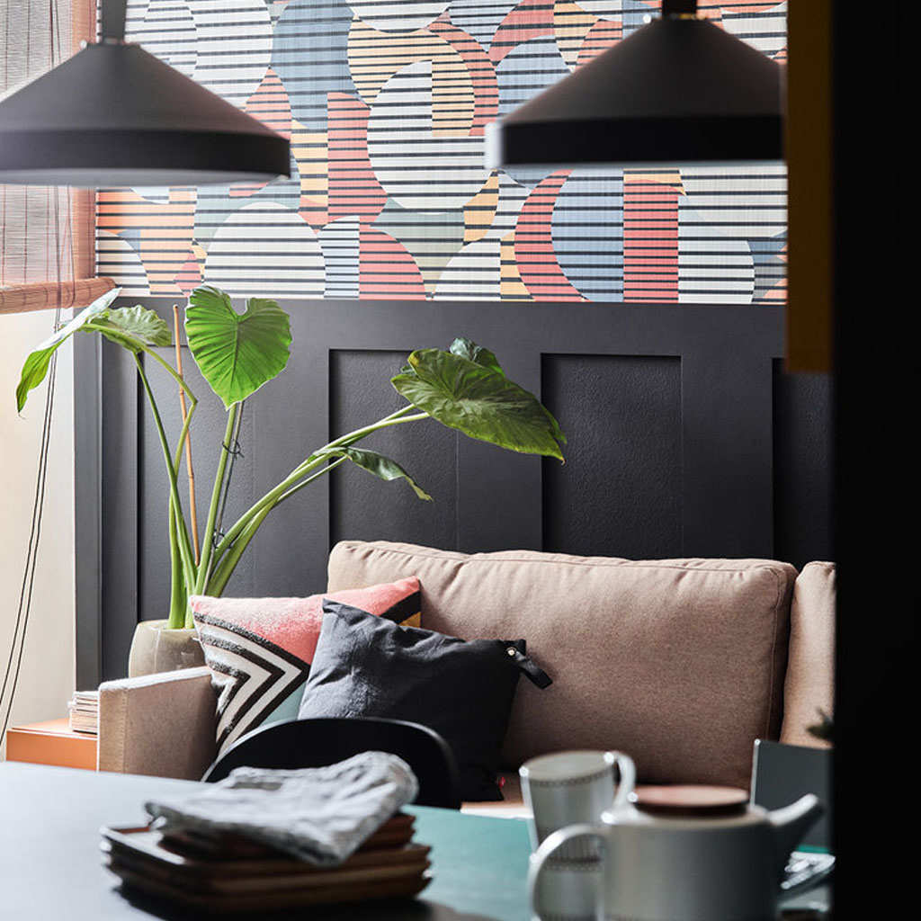 Panel Geometric Confetti Balloons - Panel Decorativo Kerradeco Geometric - Ambiente 1