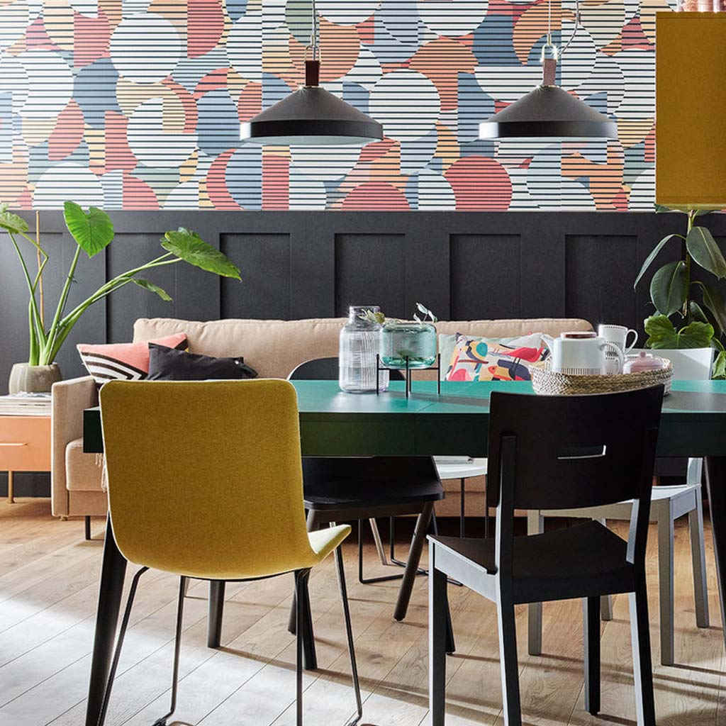 Panel Geometric Confetti Balloons - Panel Decorativo Kerradeco Geometric - Ambiente 2