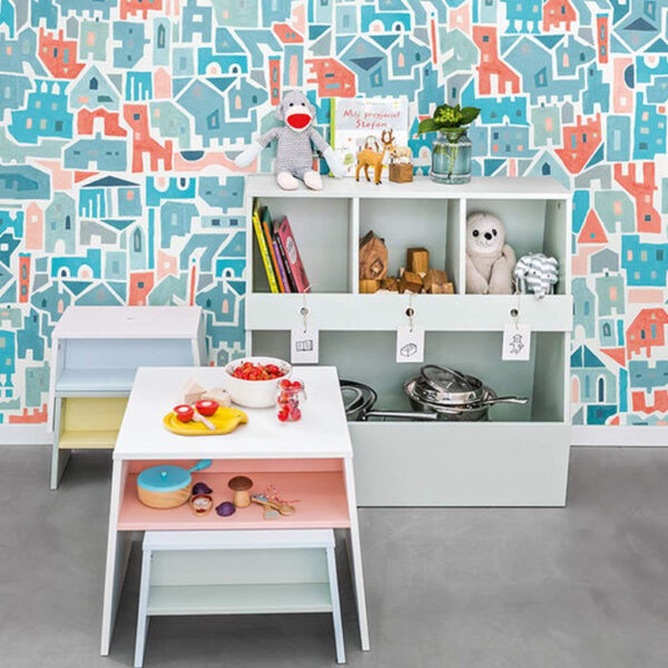 Panel Geometric Houses - Panel Decorativo Kerradeco Geometric - Ambiente 1