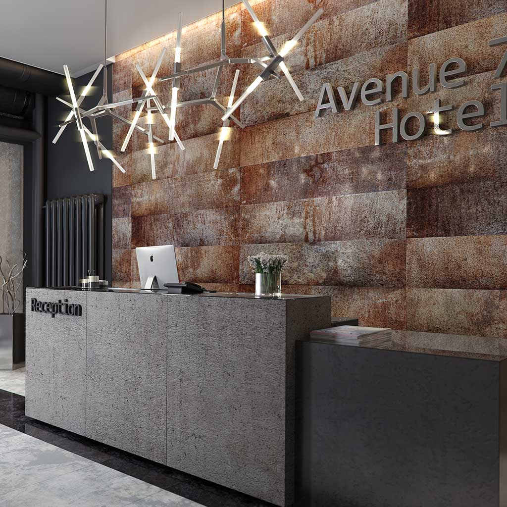 Panel Stone Loft Rusty - Panel Decorativo Kerradeco Stone - Ambiente 2