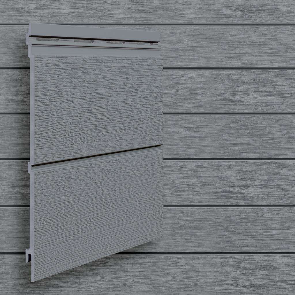 Panel Quartz Grey 2 lamas - Panel Decorativo Rígido Kerrafront Modern Wood - Instalado 1