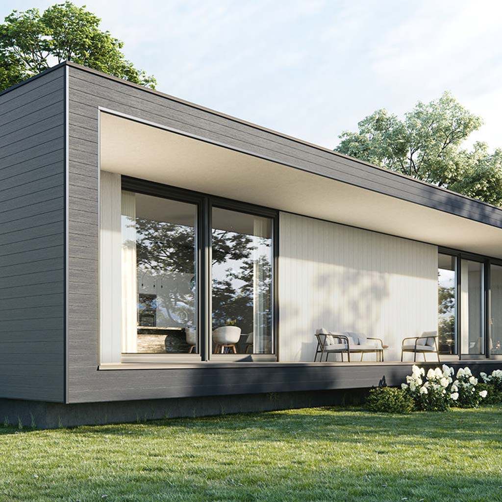 Panel Quartz Grey 2 lamas - Panel Decorativo Rígido Kerrafront Modern Wood - Instalado 2