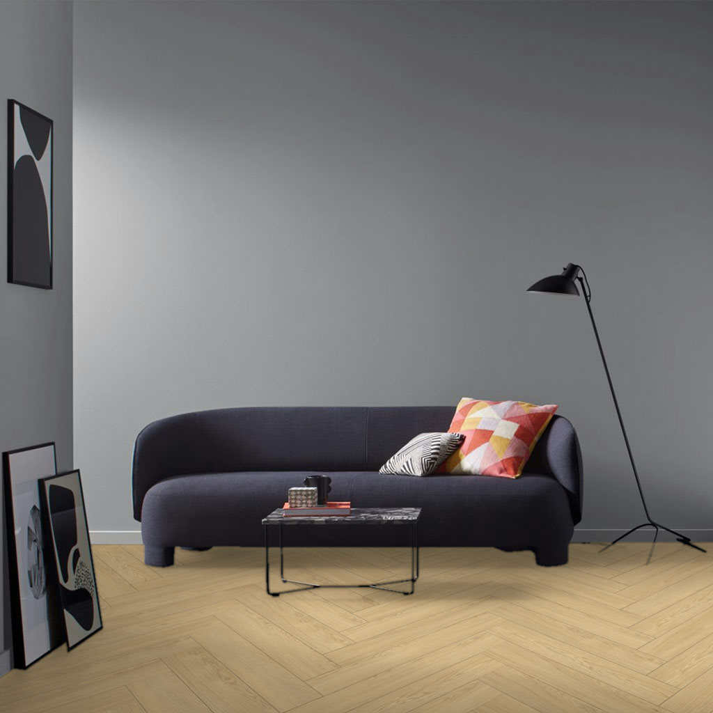Roble Mont Blanc Lijado - Laminado Parador Trendtime 3 - Ambiente Estudio