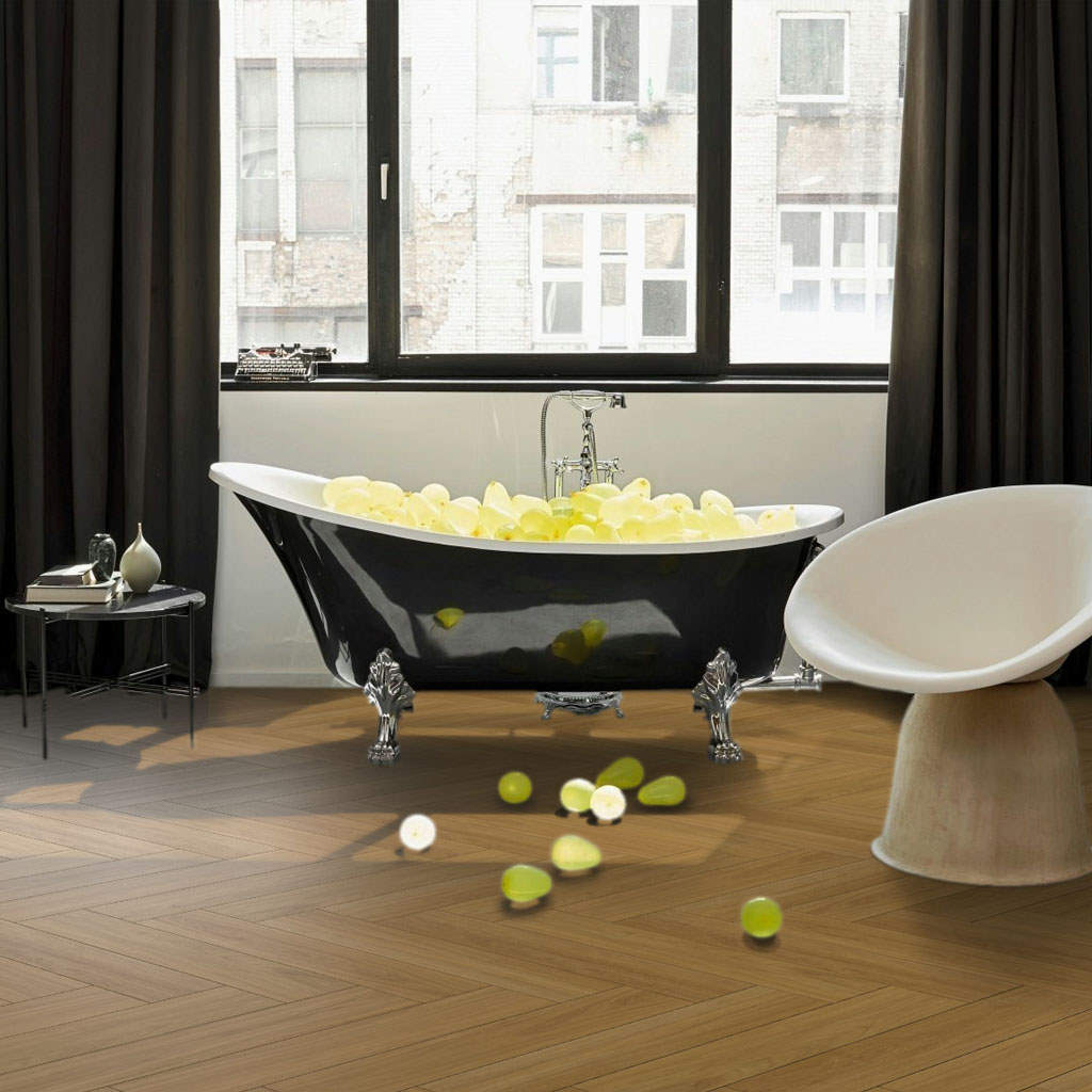 Roble Oxford Marrón Caramelo - Vinilo SPC Parador Trendtime 3 - Ambiente Cocina