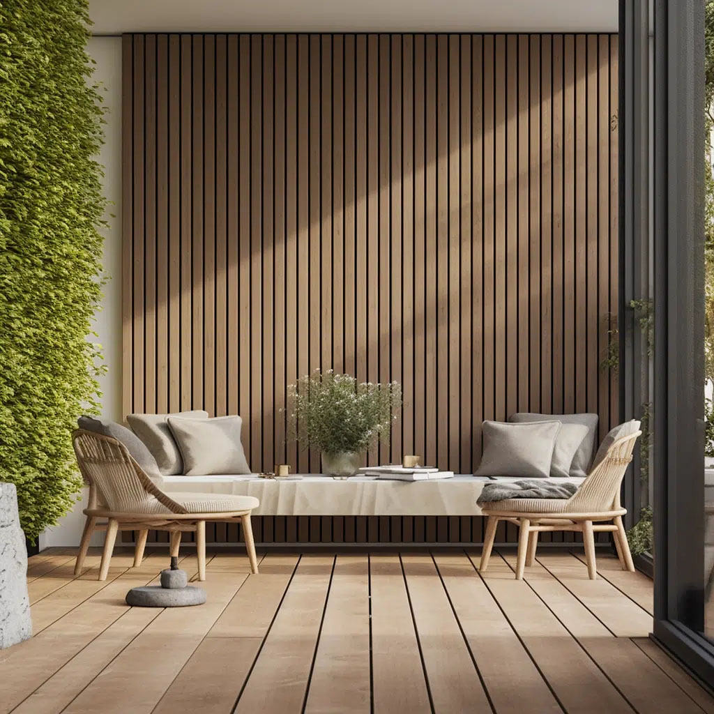 Panel Cedar 3 listones - Panel Decorativo Rígido Dioco | Ambiente