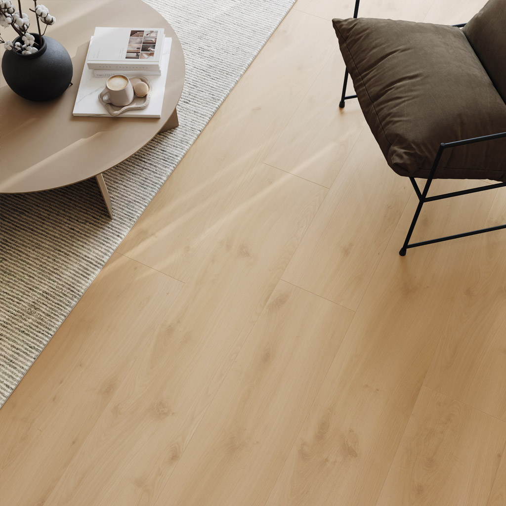 Roble Arve Honey Taupe XXL/AC5 - Laminado Parador TrendTime 6 | Ambiente Salón Detalle