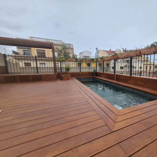 Bamboo Natural - Madera de Exterior Eurobamboo - Ambiente Piscina